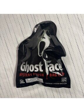 Culturefly GHOST FACE Mystery Plush Bag Clip Scream Movie NEW SEALED